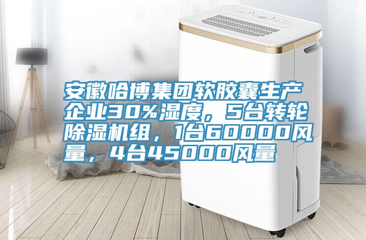 安徽哈博集團軟膠囊生產企業30%濕度，5台轉輪草莓小视频黄色組，1台60000風量，4台45000風量