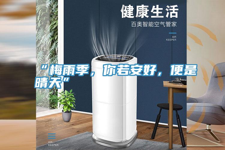 “梅雨季，你若安好，便是晴天”