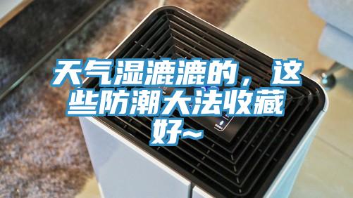 天氣濕漉漉的，這些防潮大法收藏好~