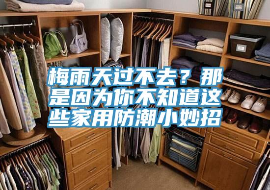 梅雨天過不去？那是因為你不知道這些家用防潮小妙招