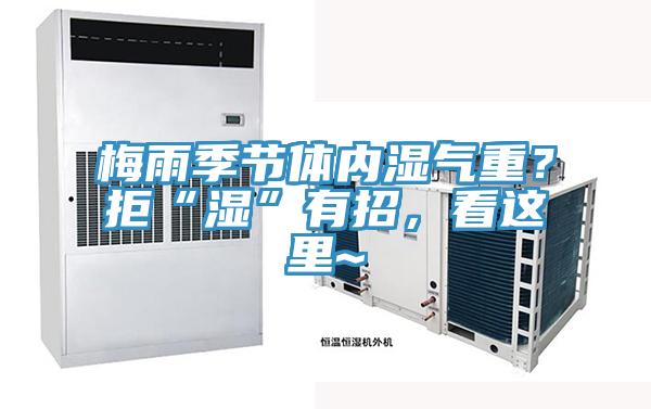 梅雨季節體內濕氣重？拒“濕”有招，看這裏~