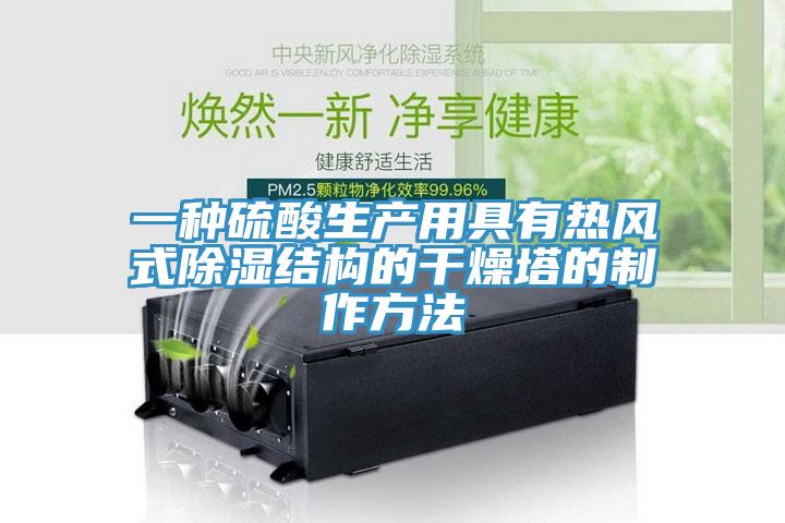 一種硫酸生產用具有熱風式除濕結構的幹燥塔的製作方法