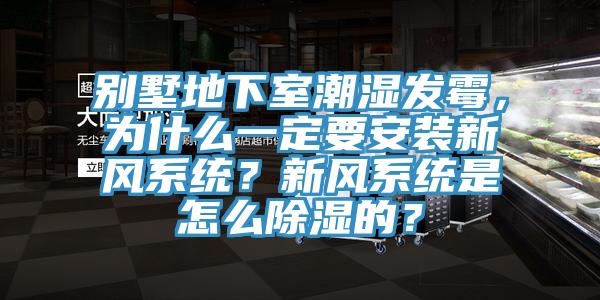 別墅地下室潮濕發黴，為什麽一定要安裝新風係統？新風係統是怎麽除濕的？