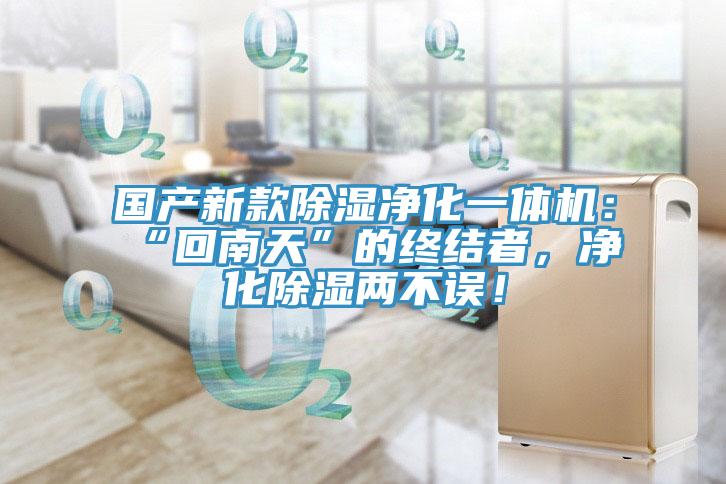 國產新款除濕淨化一體機：“回南天”的終結者，淨化除濕兩不誤！