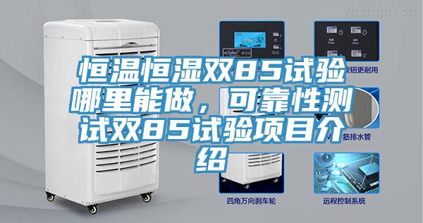 恒溫恒濕雙85試驗哪裏能做，可靠性測試雙85試驗項目介紹