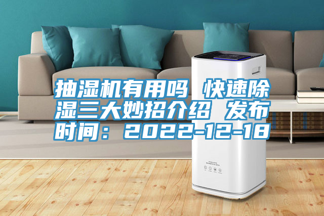 抽濕機有用嗎 快速除濕三大妙招介紹 發布時間：2022-12-18