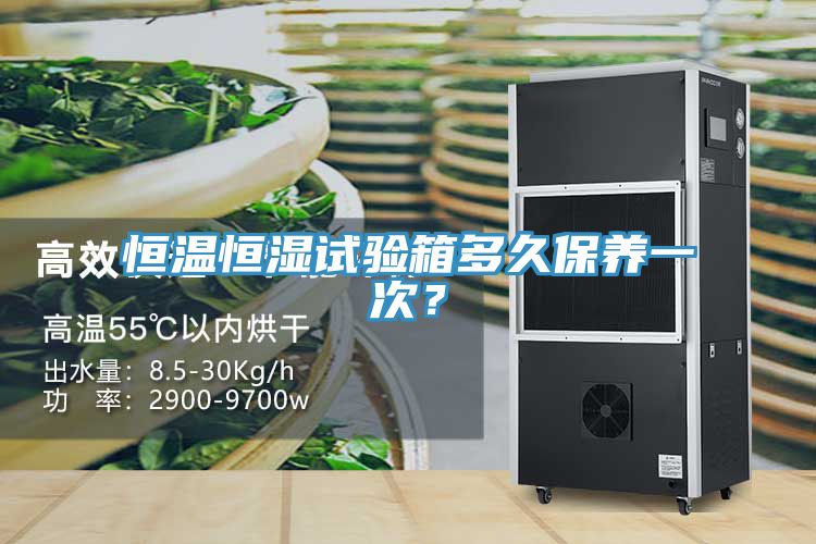 恒溫恒濕試驗箱多久保養一次？