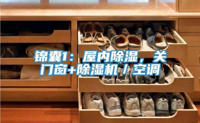 錦囊1：屋內除濕，關門窗+草莓小视频黄色／空調